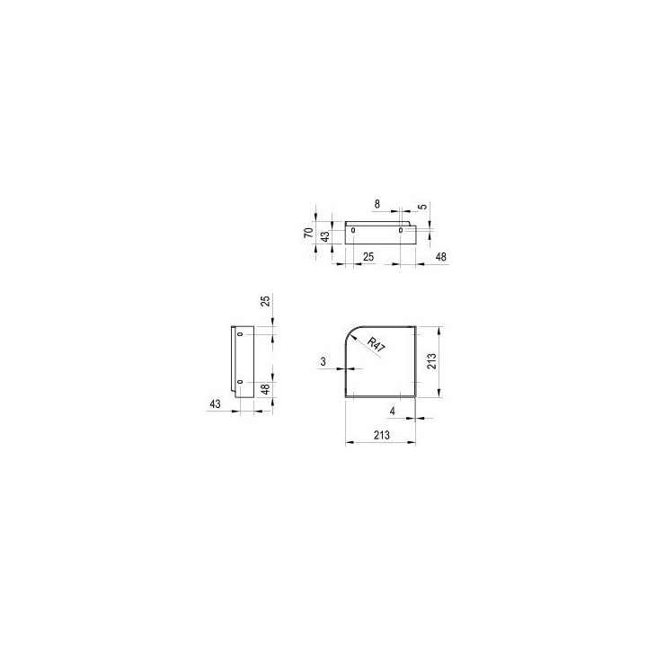 Konsola pod umywalkę Ravak Yard 280 C, czarna