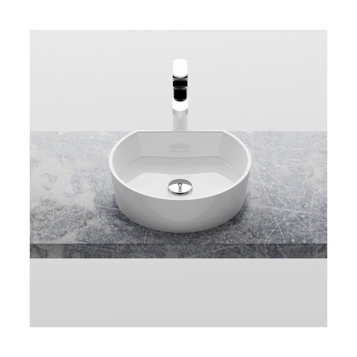 Umywalka nablatowa Ravak Moon 1C, 40x35,5x12cm - biała