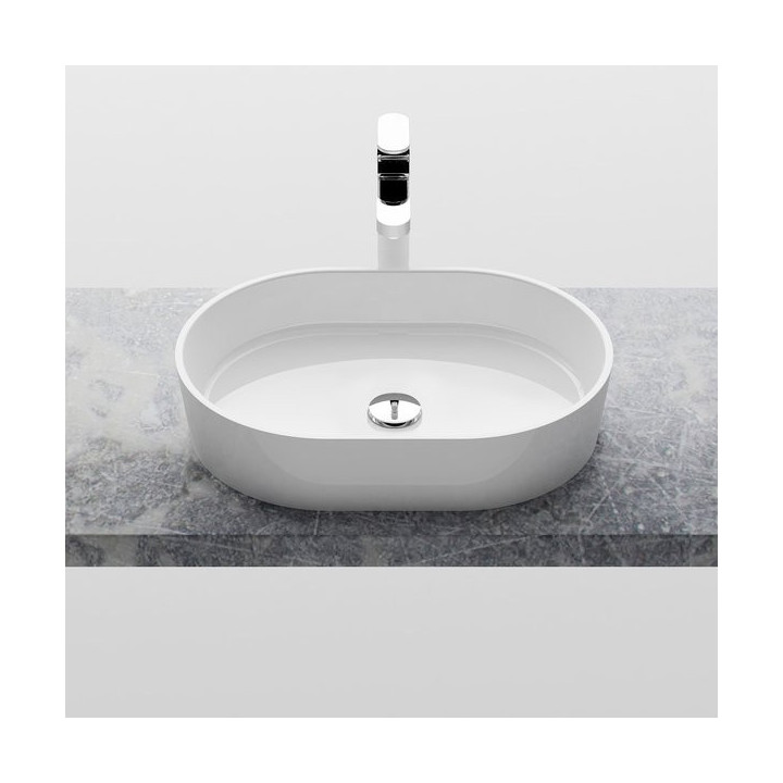 Umywalka nablatowa Ravak Moon 2, 56x40x12cm - biała