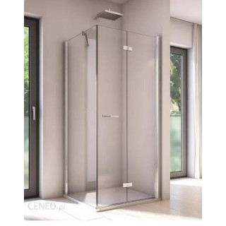 Drzwi prysznicowe do wnęki Sanswiss Solino SOLF1, lewe, 80cm, profil czarny