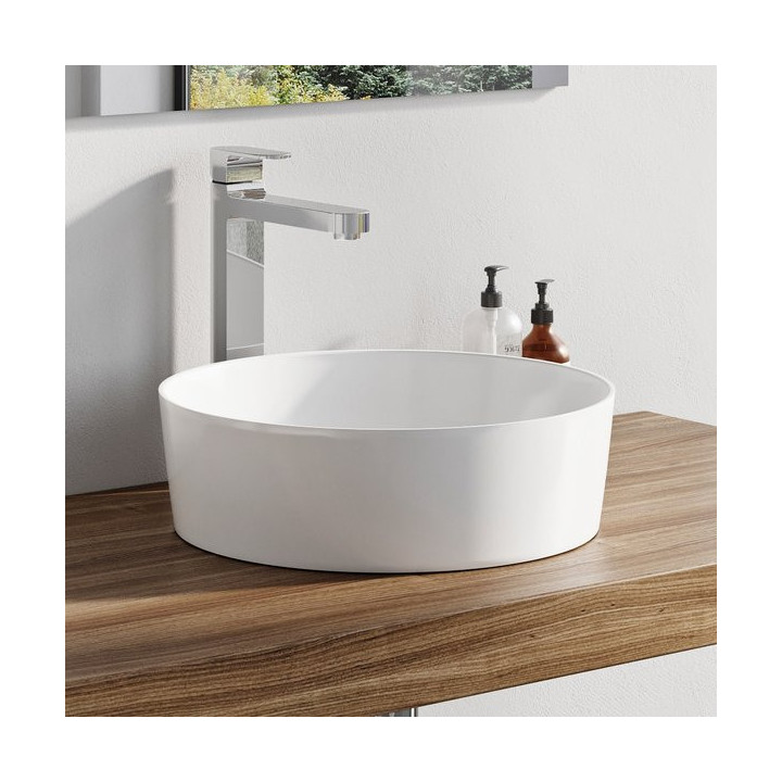 Umywalka okrągła Ravak UNI, 40 cm - biała