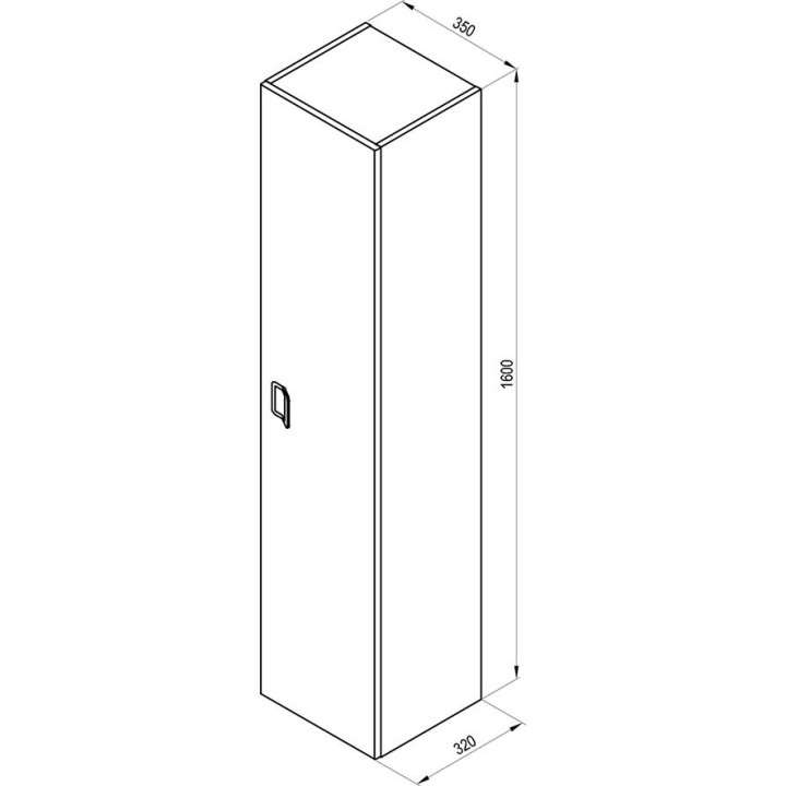 Słupek Ravak SB Comfort 350 biały