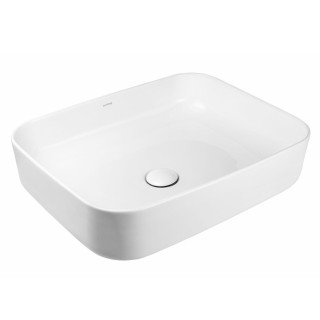 Umywalka nablatowa Oltens Hadsel, 50x40cm, bez przelewy, powłoka SmartClean, biały