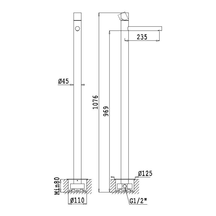 Bateria wannowo-natryskowa Bruma Lusa - sunset