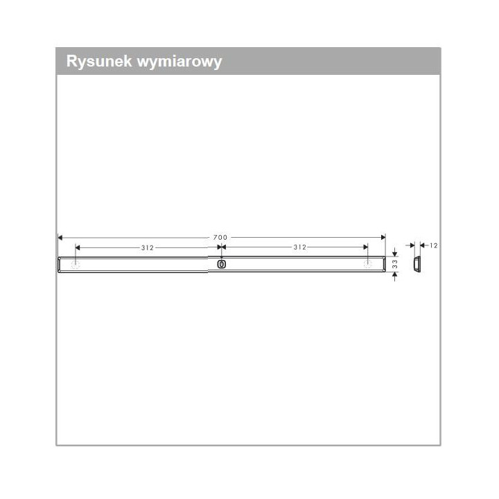 Suwak Hansgrohe Wall Storis - czarny mat