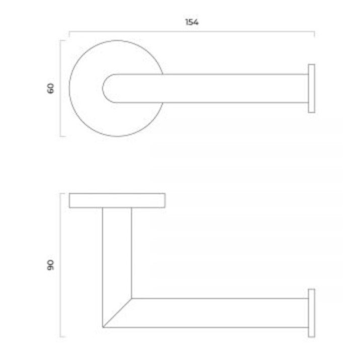 Haczyk na ręcznik Oltens Vernal, ścienny, chrom
