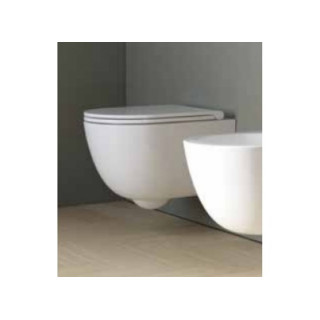 Miska lejowa WC, wisząca Galassia Eden biała, 56 x 36 cm