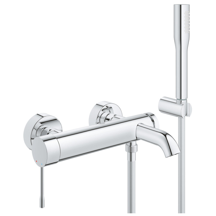 Bateria wannowa Grohe Essence Professional, natynkowa, 2 wyjścia wody, chrom