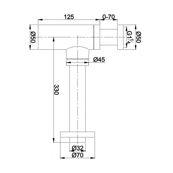 Syfon umywalkowy Omnires ozdobny , czarny