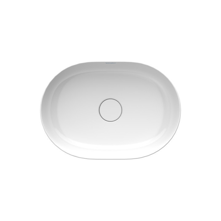 Umywalka nablatowa Duravit LUV, 50x34cm, owalna, bez przelewu, biały