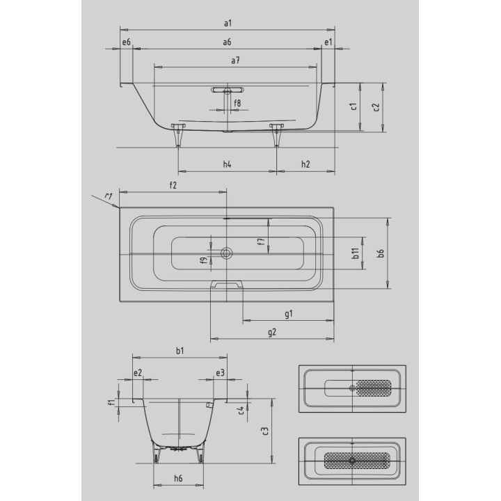 Wanna Kaldewei Puro Set Wide Lewa, 170x75cm, model 668, biały