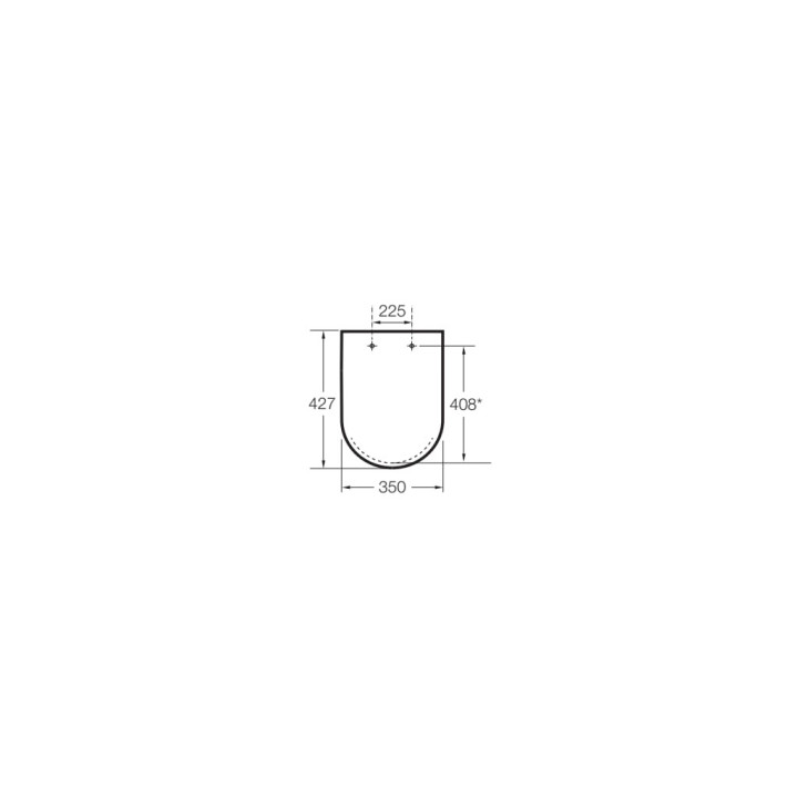 Deska sedesowa wolnoopadająca Compacto Roca Inspira Round, perłowy