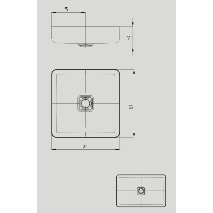 Umywalka nablatowa Kaldewei Miena, 58x38cm, stal emaliowana, bez przelewu, bez otworu na baterię, czarny