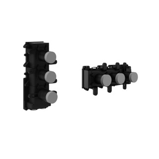 Element podtynkowy Gessi dla termostatycznej baterii natryskowej, 2 jednoczesne wyjścia wody