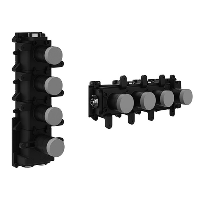 Element podtynkowy Gessi dla termostatycznej baterii natryskowej, 2 osobne wyjścia wody