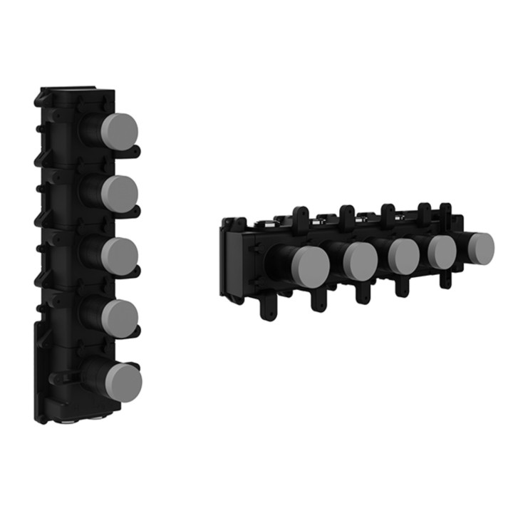 Element podtynkowy Gessi dla termostatycznej baterii natryskowej, 3 osobne wyjścia wody