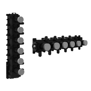 Element podtynkowy Gessi dla termostatycznej baterii natryskowej, 4 osobne wyjścia wody