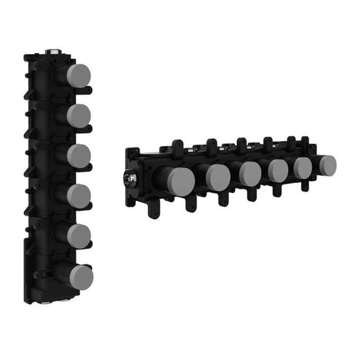 Element podtynkowy Gessi dla termostatycznej baterii natryskowej, 4 osobne wyjścia wody