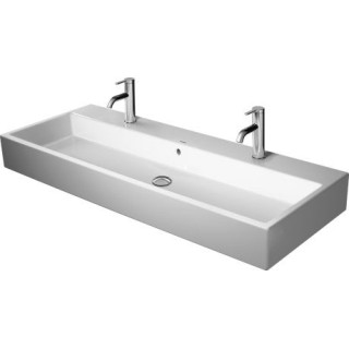 Umywalka meblowa Duravit Vero Air, 120x47cm, z przelewem, 2 otwory na baterie, glazurowany spód, biały