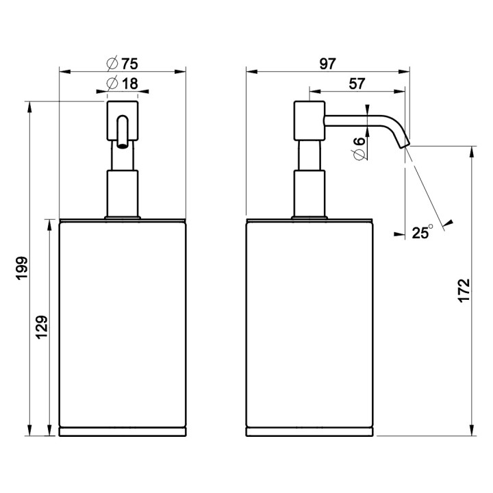 Dozownik mydła Gessi Venti20, ścienny, biały, wykończenie chrom