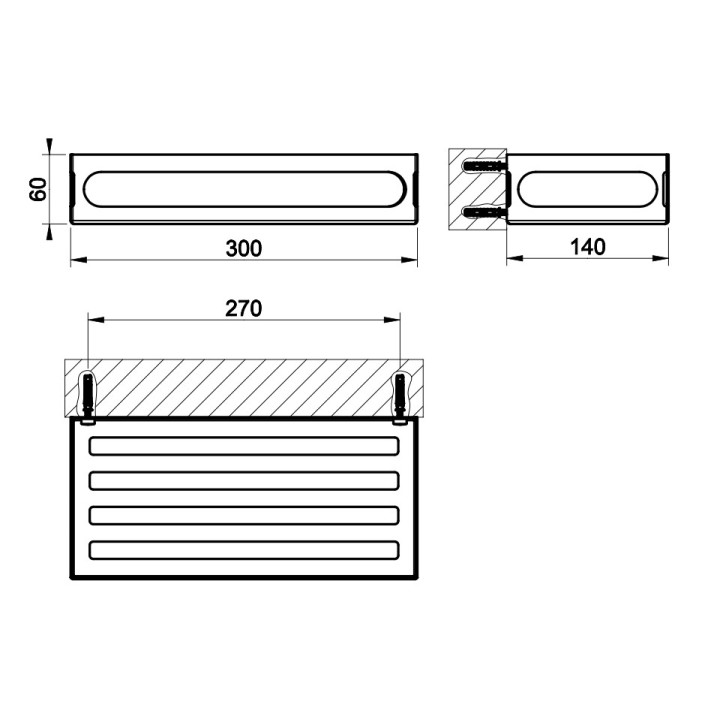 Wieszak na ręcznik Gessi Venti20, ścienny, okrągły, chrom