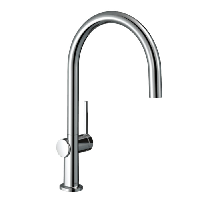 Bateria kuchenna Hansgrohe Talis M54 U, jednouchwytowa, wysokość 22 cm, 1jet, chrom