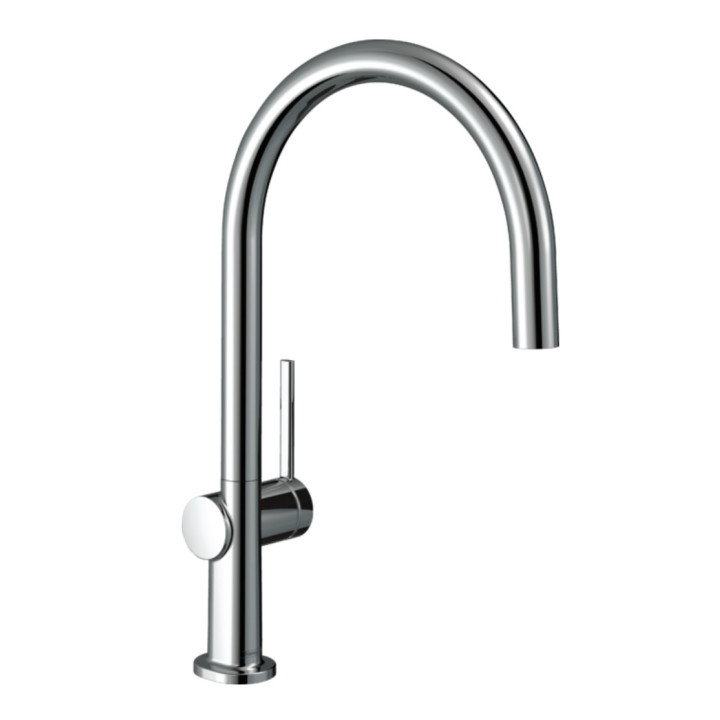 Bateria kuchenna Hansgrohe Talis M54 220 1jet, stojąca, obracana wylewka, czarny mat