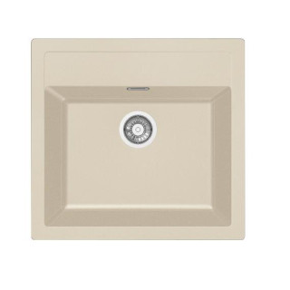 Zlewozmywak Franke 1-komorowy Sirius SID 610 Tectonite 56x53cm wbudowywany - biały polarny