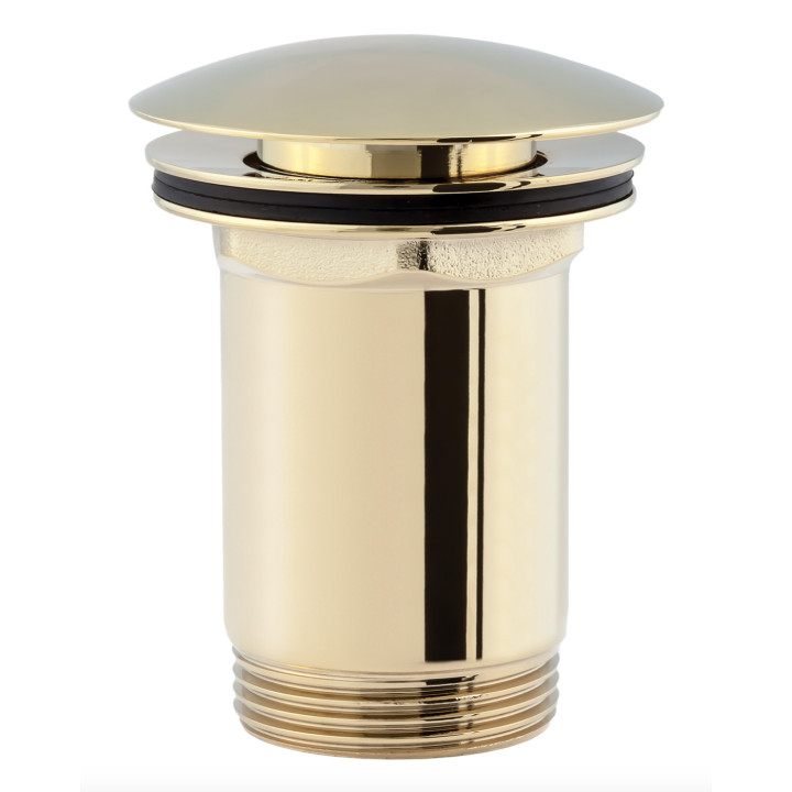 Korek umywalkowy Omnires, klik-klak, metalowy, czarny