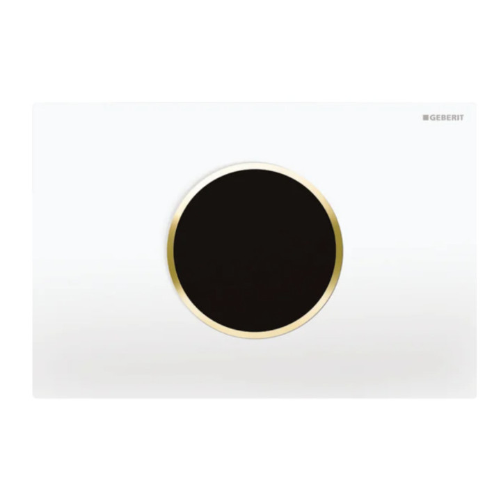 Elektroniczny zestaw uruchamiający WC Geberit Public Sigma 10 ,czarny/chrom błyszczący, IR, zasilanie z sieci