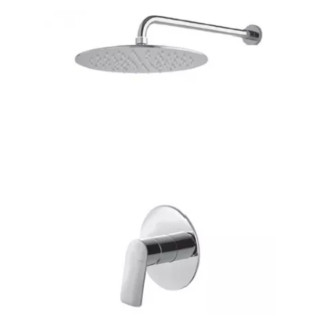 System natryskowy Vema Oten, podtynkowy, 2 wyjścia wody, deszczownica 20cm, chrom