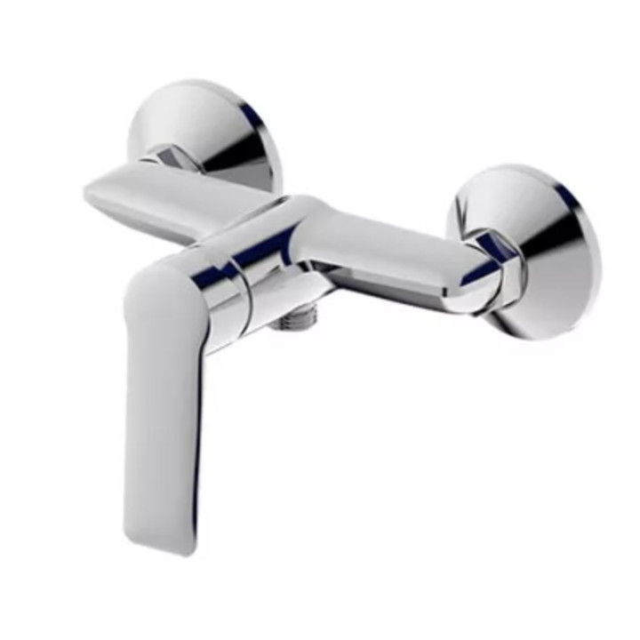 Bateria wannowo-natryskowa Demm Drake, natynkowa, 2 wyjścia wody, zestaw natryskowy, chrom