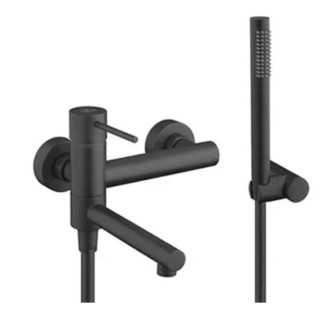 Bateria wannowo-natryskowa Demm Spike, natynkowa, 2 wyjścia wody, zestaw natryskowy, chrom