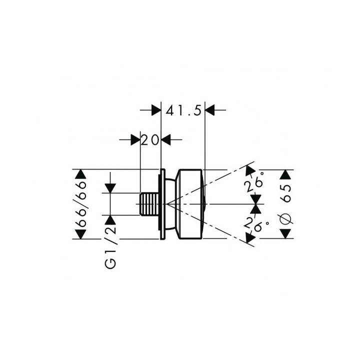 Dysza boczna Axor DN15- sanitbuy.pl