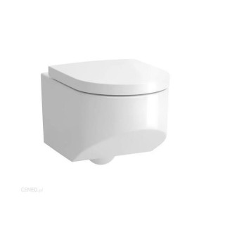 Miska wisząca WC Laufen Kartell by Laufen, 54,5x37cm, bezkołnierzowa, zaokrąglona, biała