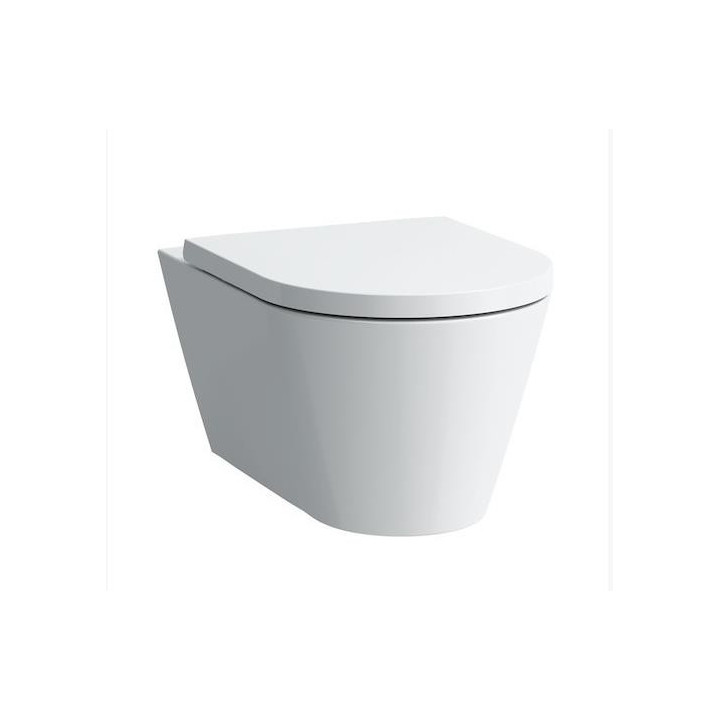 Miska wisząca WC Laufen Kartell by Laufen, 49x37cm, rimless, zaokrąglona, biały