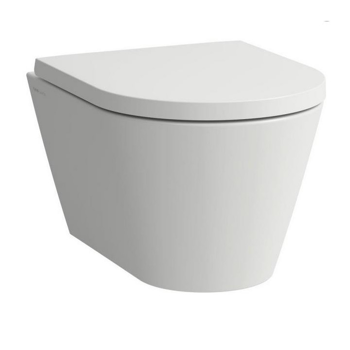 Miska wisząca WC Laufen Kartell by Laufen, 54,5x37cm, Rimless bez kołnierza, LCC - biała