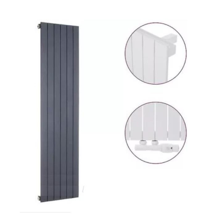 Grzejnik Instal-Projekt Indivi 38 x 160 cm - ekran lustro odcień srebrny