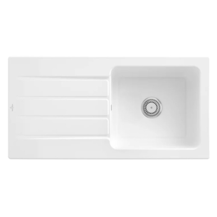Zlewozmywak do zabudowy 100x51 cm Villeroy & Boch SUBWAY 60 - komora po lewej- sanitbuy.pl