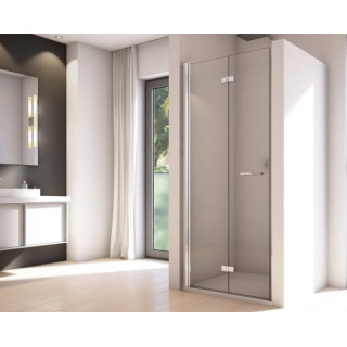 Drzwi prysznicowe do wnęki Sanswiss Solino SOLF1, lewe, 80cm, profil czarny