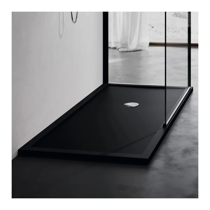 Brodzik prostokątny Novellini Olympic Plus 120x90x4,5cm, szary