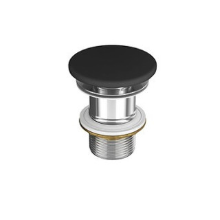 Korek klik-klak Cersanit Larga, do umywalek z przelewem, ceramiczny, eurowhite