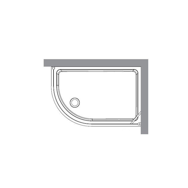 Kerasan syfon do brodzika chrom