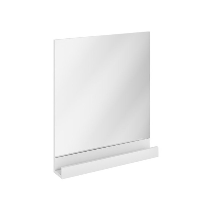 Lustro proste Ravak 10° 550, z półką, białe
