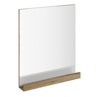 Lustro proste Ravak 10° 550, z półką, ciemny orzech