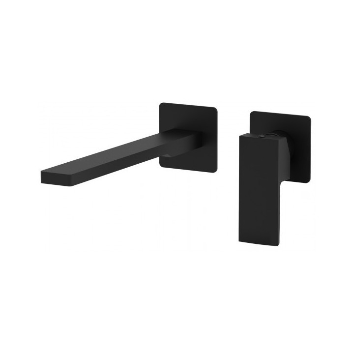 Bateria umywalkowa Paffoni Elle-Effe podtynkowa zespolona 200 mm, czarny, EL105NO70, Nr. kat. EL/EF105NO70