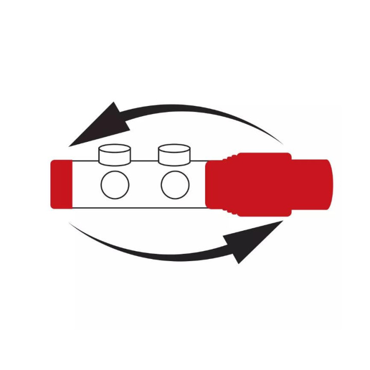 Dekoracyjny zestaw termostatyczny Ferro zespolony, kątowy - antracyt