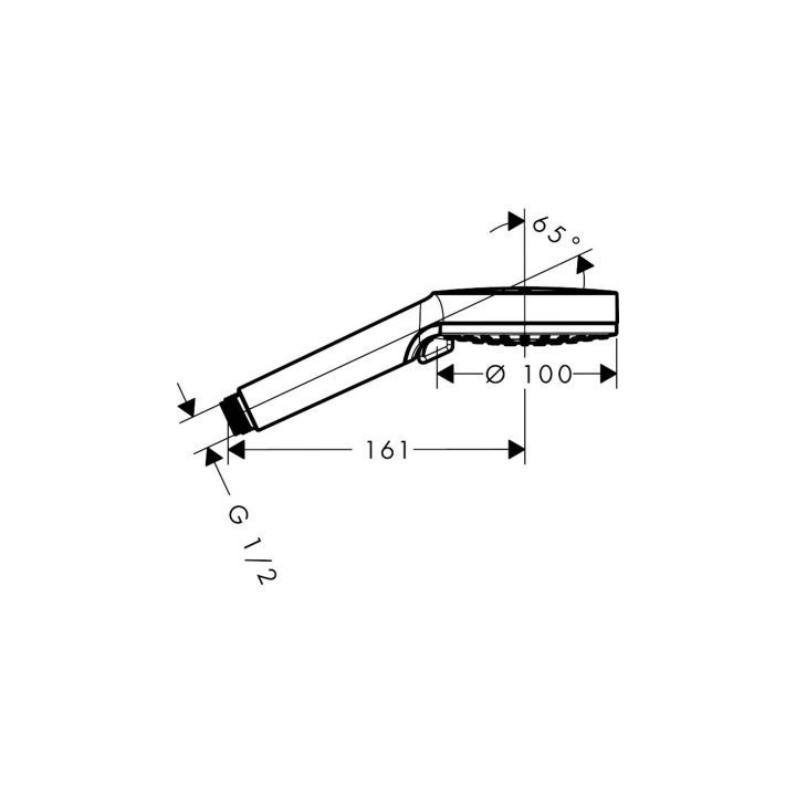 Bateria wannowo-prysznicowa Hansgrohe Vernis Blend, ścienna - czarny mat