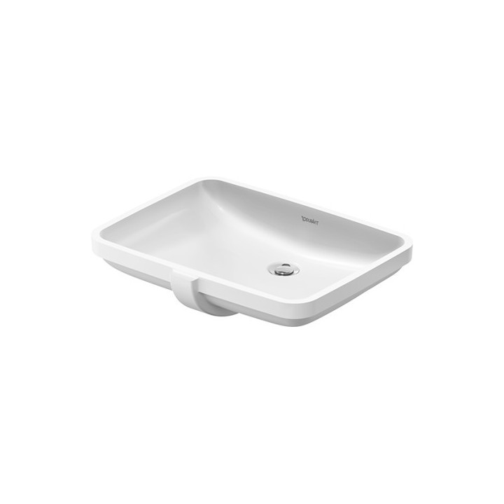  Umywalka nablatowa, Duravit DuraStyle, 560x455 mm, 1-otworowa, Biały Alpin WonderGliss- sanitbuy.pl