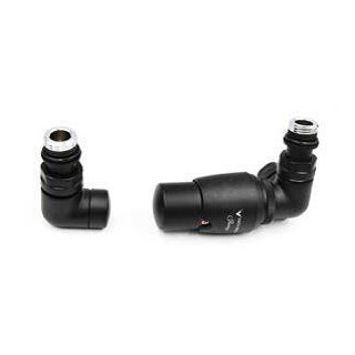 Zestaw zaworowy P.M.H. Easy Corner regulacyjny, kątowy, prawy - biały